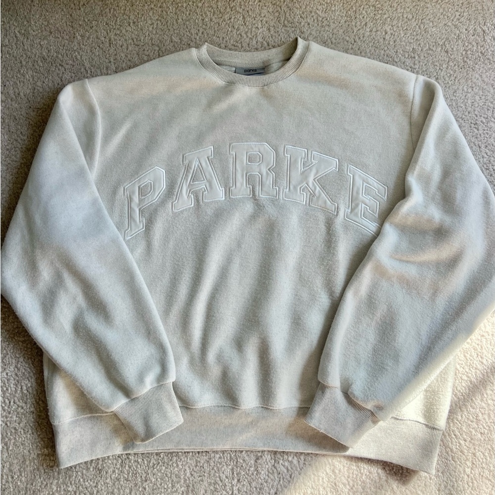 Parke Inside Out Varsity Crewneck Sweatshirt
